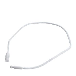 Cords with speed fastener, 200 mm long, white 