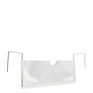 Wire framed pockets for small load carriers, 240 x 90 mm, long edge open 