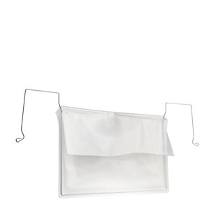 A5 wire frame pockets, long-edge opening, with flap 