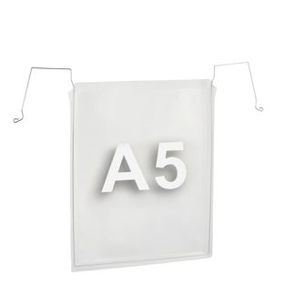 Wire framed pockets for A5, short edge open 