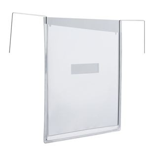 Wire framed pocket, A4, grey with cut-out type B 