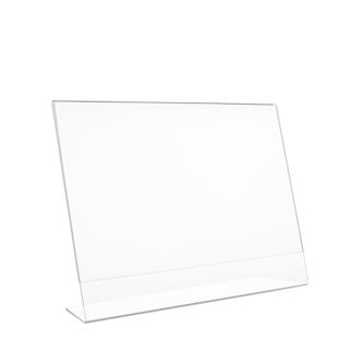 L-shaped sign holder, acrylic A9  |  landscape 