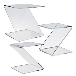 Z-shaped riser, acrylic 