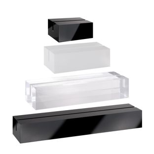 Card holder acrylic, base for variable insertion system MODUL 