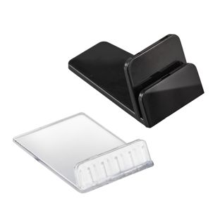 Card holders angled with insertion slot 