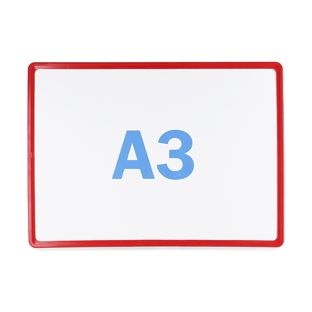 Rám na plakáty, plastový A3  | červená 