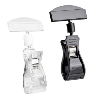 Sign-clip with big clamp and price tag holder 