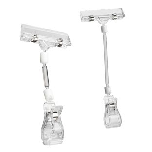 Sign-clip with big clamp, price tag holder and extension 