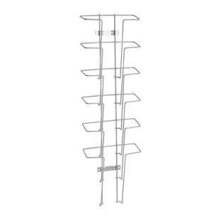 Wall leaflet holder JACKSON made of wire, metal, silver 