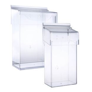 Waterproof leaflet holder with lid, extra deep 