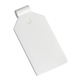 Swinging price clip for pegboard hooks 42 mm