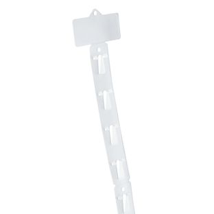 Clip strips with header 600 mm | bendable, with 12 hooks 