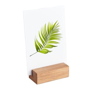 Card holder wood 60 mm | Oak  | straight insertion slot  | oiled 