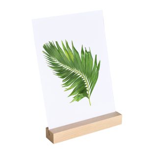 Card holder wood 150 mm | Beech  | angled insertion slot  | natural 