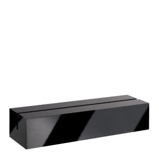 Acrylic card holder black  | glossy  | 100 mm