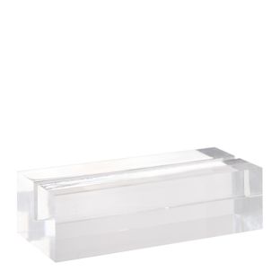 Card holder acrylic, base for variable insertion system MODUL 105 mm | transparent  | glossy 