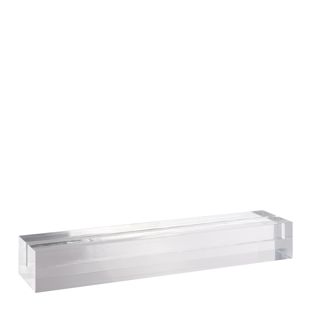 Card holder acrylic, base for variable insertion system MODUL 210 mm | transparent  | glossy 