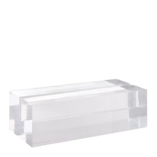 Card holder acrylic, base for variable insertion system MODUL 100 mm | transparent  | glossy 