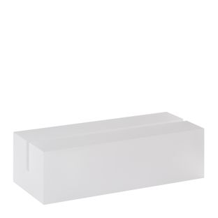 Card holder acrylic, base for variable insertion system MODUL 105 mm | transparent  | matt 