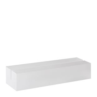 Card holder acrylic, base for variable insertion system MODUL 148 mm | transparent  | matt 
