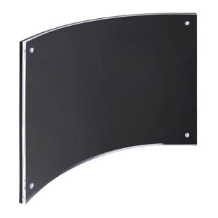 magnetic photo frame, curved 175 x 240 mm/A5  | transparent|black 