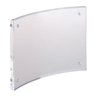 magnetic photo frame, curved 100 x 150 mm/A6  | transparent 