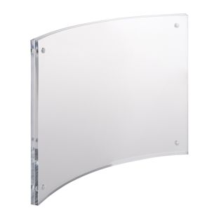 magnetic photo frame, curved 150 x 210 mm/A5  | transparent 