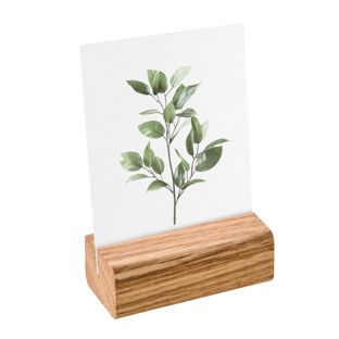 Card holder wood angled insertion slot | Oak | 60 mm | oiled