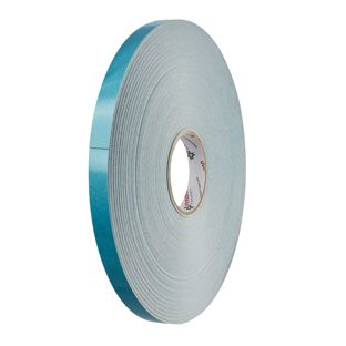 DuploCOLL 918, double-sided foam adhesive PE tape, white, 1 mm thick, strong adhesive 19 mm