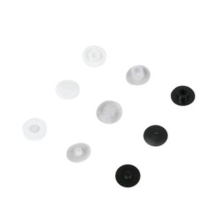 Plastic snap rivets with flat head 