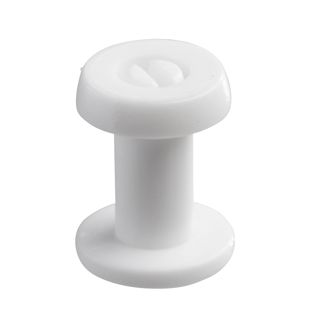 Snap rivets with thick head white  | 10 mm