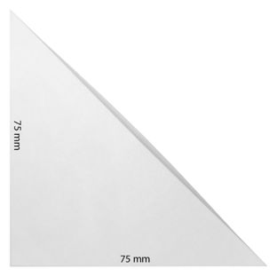 Corner pockets, self-adhesive, foil, transparent 75 x 75 mm 