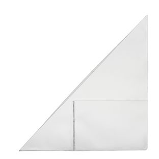 Corner pockets with business card pocket, self-adhesive, PP foil, transparent 170 x 170 mm - right 