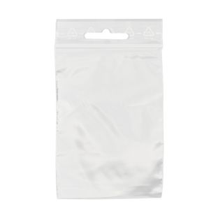 Zip sáček, s euro otvorem, PE folie 50 µm | 60 x 80 mm 
