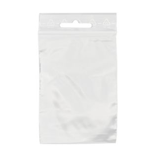 Zip sáček, s euro otvorem, PE folie 50 µm | 80 x 120 mm 