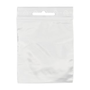Zip lock bags, with euro hole, PE foil 50 µm | 90 x 110 mm 