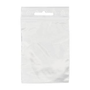 Zip lock bags, with euro hole, PE foil 50 µm | 120 x 170 mm 