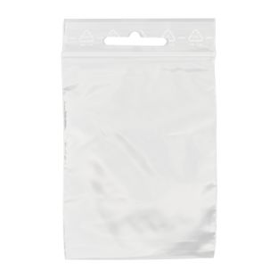 Zip lock bags, with euro hole, PE foil 90 µm | 120 x 170 mm 