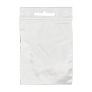 Zip lock bags, with euro hole, PE foil 50 µm | 180 x 250 mm 