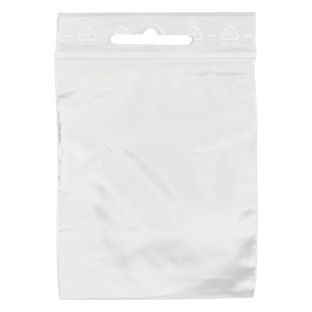 Zip lock bags, with euro hole, PE foil 90 µm | 300 x 400 mm 