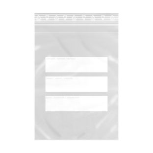 Dental Zip lock bag 180 x 250 mm, with additional pocket, PE foil 50 micron 
