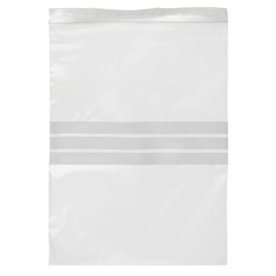 Zip sáček, s popisovacími proužky, PE folie 200 x 300 mm | 50 µm