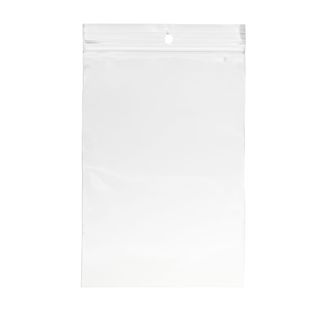 Zip lock bags, with round hole, PP foil 100 x 150 mm 