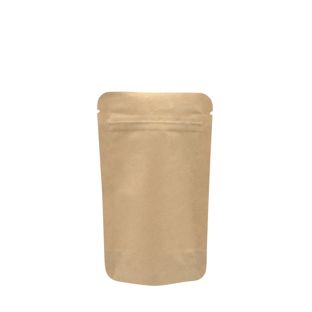 Sáček s plochým dnem, kraftový papír, bez hliníku 85 x 140 mm 