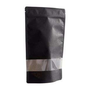 Stand Up Pouches with window 160 x 270 mm  | black 