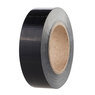 Fabric tape strong and permanent adhesive black  | 38 mm