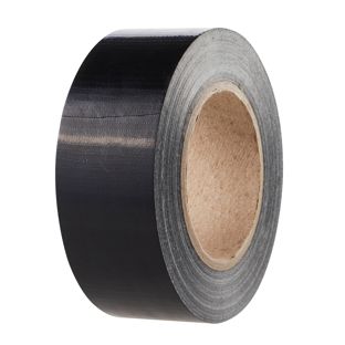 Fabric tape strong and permanent adhesive black  | 48 mm
