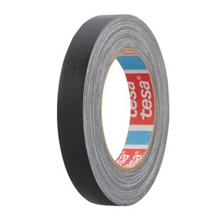 Prémiová tkaná páska tesa 4651, s plastovou povrchovou vrstvou 19 mm | černá 