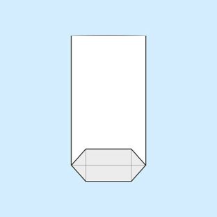 Sáček s křížovým dnem, OPP folie 85 x 145 mm