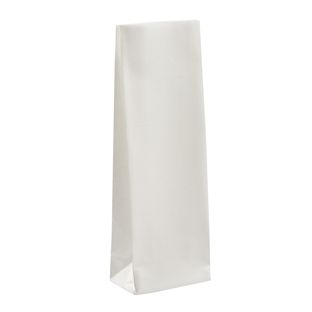 Sáček s blokovým dnem bílý 80 x 50 x 252 mm 